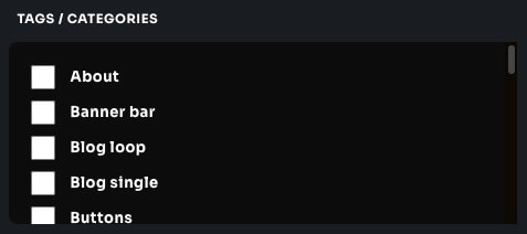 Myblocks categories