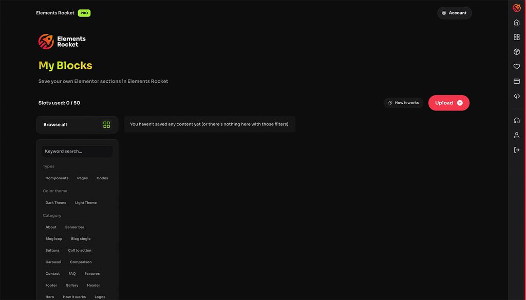 Myblocks dashboard